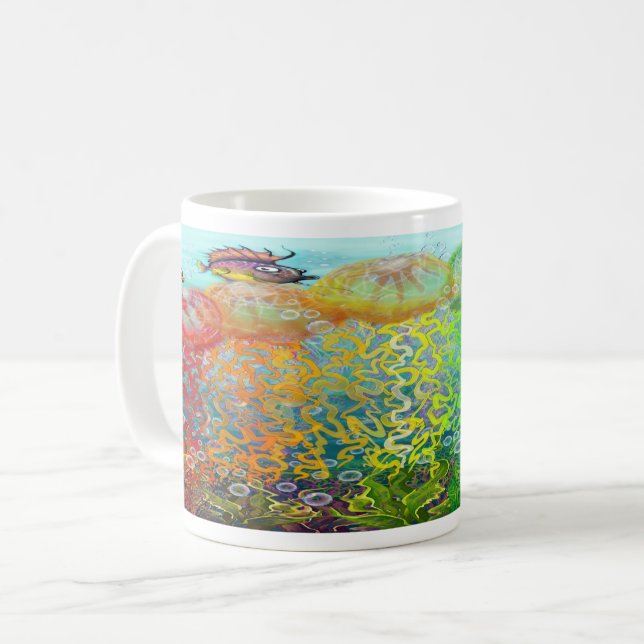 Aquatic Fantasy Coffee Mug (Front Left)