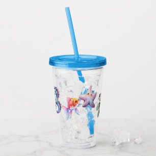 Aquatic Friends Acrylic Tumbler