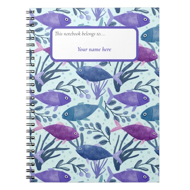 Aquatic Harmony Notebook (Front)