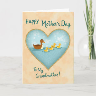 Aquatic Heart Mothers Day Card