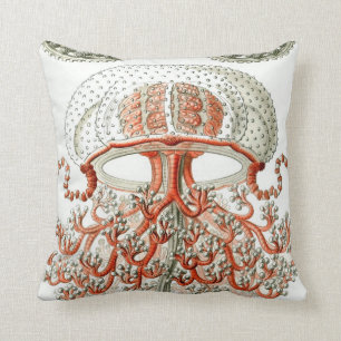 Aquatic Life ~ Haeckel Jellyfish Close Up Cushions