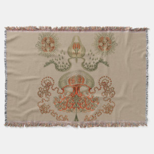 Aquatic Life ~ Haeckel ~ Jellyfish Rugs Throw Blanket