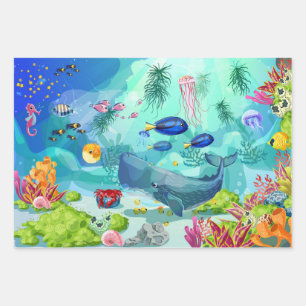 Aquatic Life Wrapping Paper