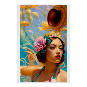 Aquatic Lives and Lovers Poster