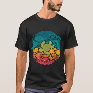 Aquatic Rainbow (light blue) T-Shirt
