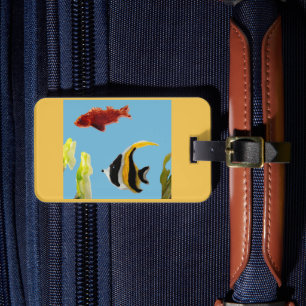 Aquatic Sea Art Fish Luggage Tag