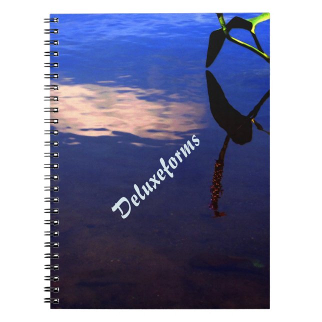 Aquatic Silhouette Cloud Notebook (Front)