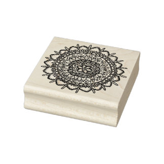 Aquatic Starfish Mandala Rubber Stamp