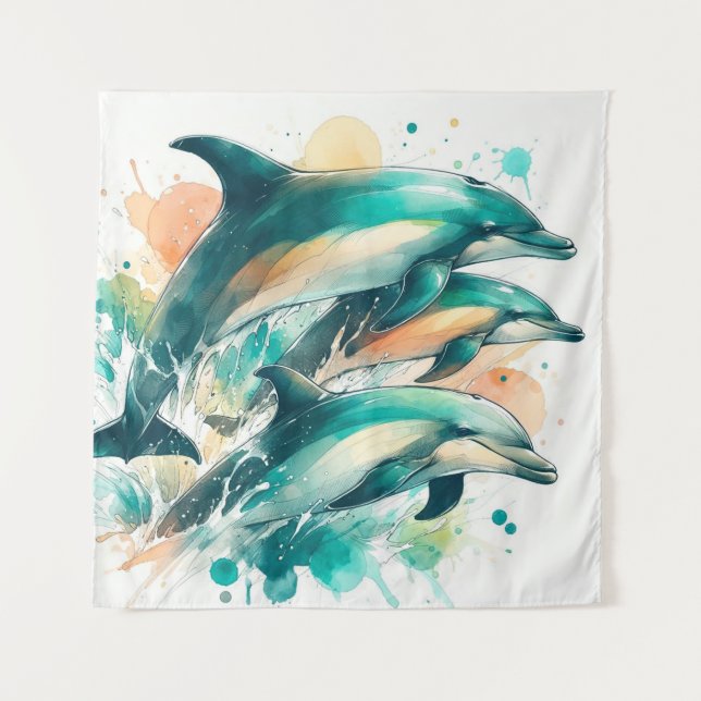 Aquatic Symphony Tapestry (Front)