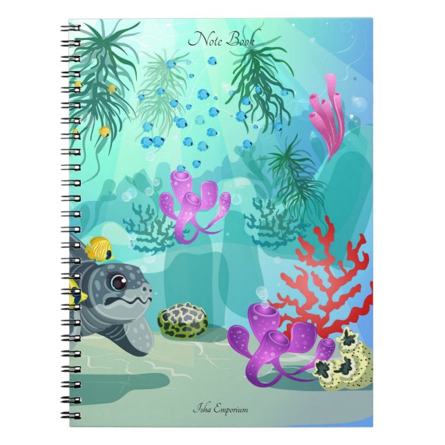 Aquatic-Themed Notebook (Front)