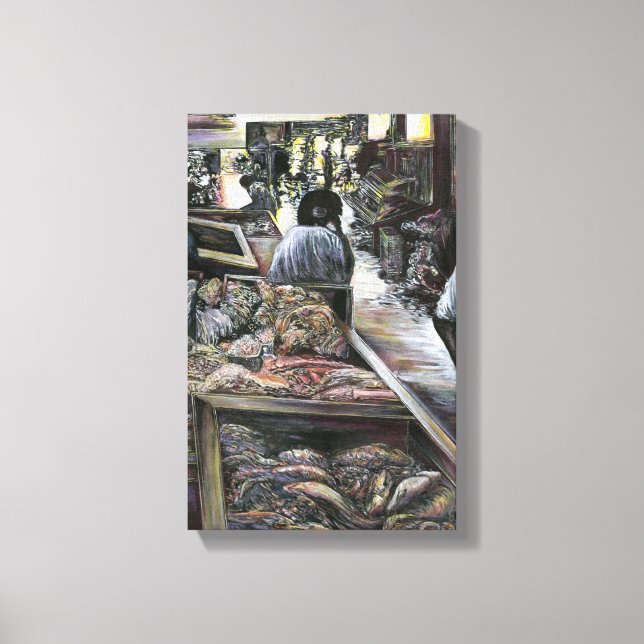 Aquatic, yet Kissed with Desert Wind, Jerusalem Canvas Print (Front)