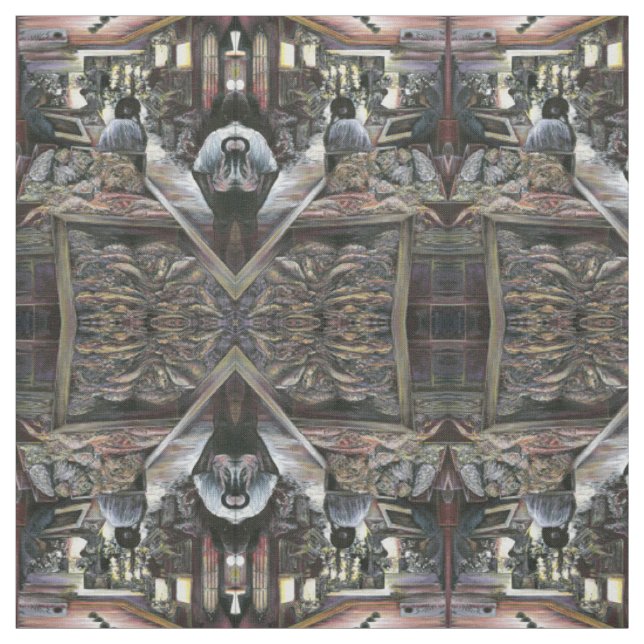 Aquatic, yet kissed with Desert Wind, Jerusalem Fabric (Swatch)