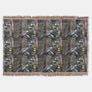 Aquatic, yet kissed with Desert Wind, Jerusalem Throw Blanket