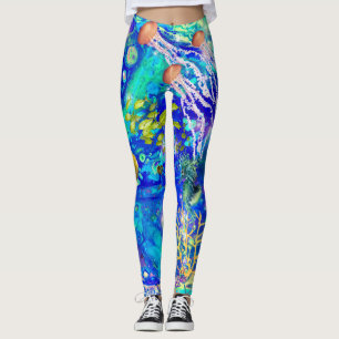 Aquatica leggings, ocean leggings, beach leggings, leggings