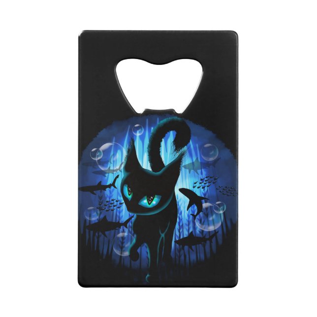 Aquaticat - Surreal Cat in Deep Ocean Fantasy (Front)