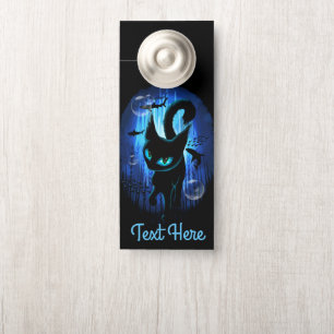 Aquaticat - Surreal Cat in Deep Ocean Fantasy Door Hanger