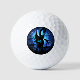 Aquaticat - Surreal Cat in Deep Ocean Fantasy Golf Balls
