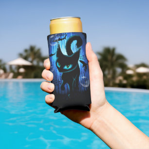 Aquaticat - Surreal Cat in Deep Ocean Fantasy Seltzer Can Cooler