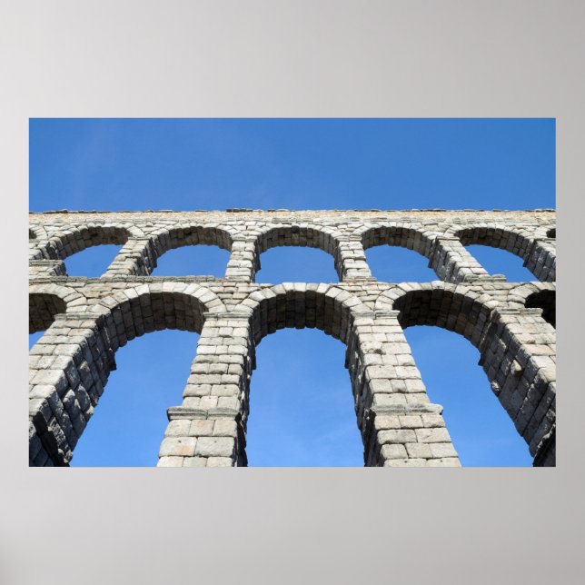 Aqueduct of Segovia, Spain Poster (Front)
