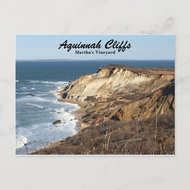 Aquinnah Cliffs of Martha's Vineyard Postcard (Front)