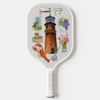 Aquinnah medley on a pickleball racket pickleball paddle