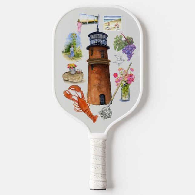 Aquinnah medley on a pickleball racket pickleball paddle (Front)