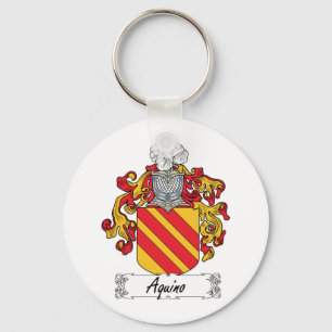Aquino Family Crest Key Ring