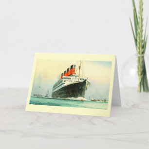 AQUITANIA CUNARD WHITE STAR LINE SHIP CARD