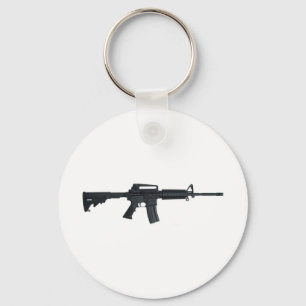 AR15 assault rifle Key Ring