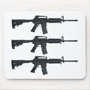 AR15 assault rifle Mouse Mat