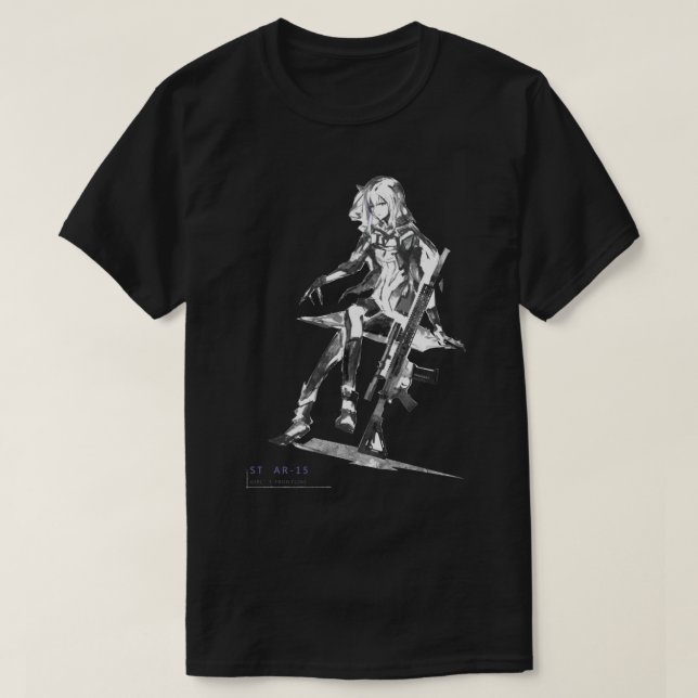 AR15 Girls Frontline   T-Shirt (Design Front)