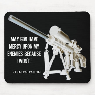 AR15 Mouse Pad- General Patton Quote Mouse Mat