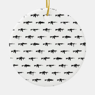 AR15 Pattern Ceramic Tree Decoration