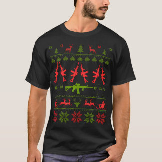Ar15 Ugly Christmas T-Shirt