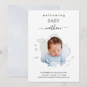 *~* AR21 Artsy Photo BOY Girl Announcement