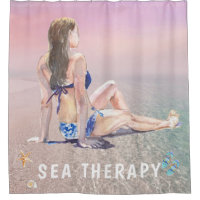 *~* AR29 Sea Therapy Beach Sun Set bathe Girl
