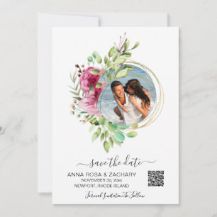 *~* AR6 QR Floral - Wedding Website Save The Date