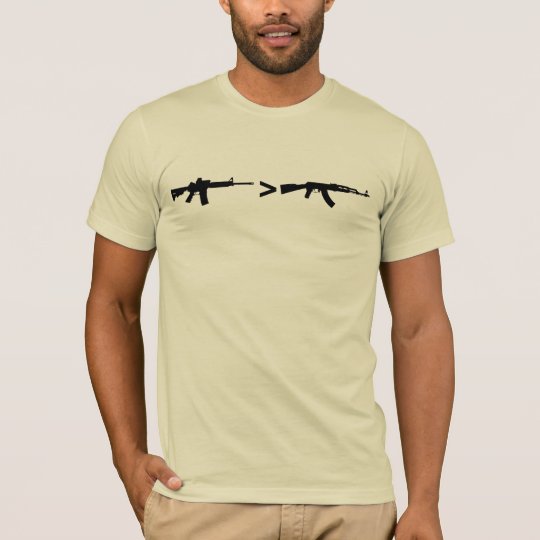 AR-15 > AK-47 T-Shirt