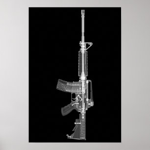 AR-15 CT scan/X-ray poster