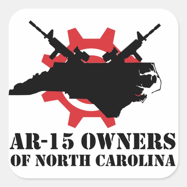 AR-15 Owners of North Carolina Square Sticker (Front)