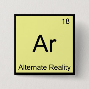 Ar - Alternate Reality Funny Chemistry Element Tee 15 Cm Square Badge