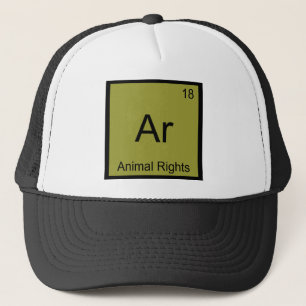 Ar - Animal Rights Funny Chemistry Element Symbol Trucker Hat