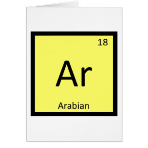 Ar - Arabian Horse Chemistry Periodic Table