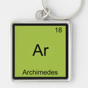 Ar - Archimedes Funny Chemistry Element Symbol Tee Key Ring