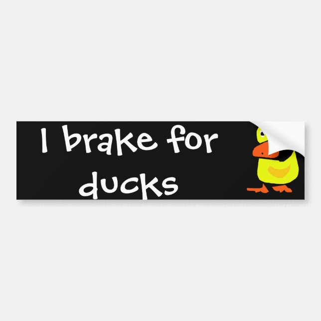 AR- Primitive Duck Design Bumper Sticker (Front)