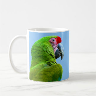 Ara Militaris Green Parrot Coffee Mug
