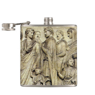 Ara Pacis Frieze Hip Flask