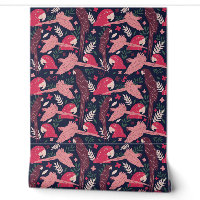 Ara Parrot Bird Tropical Pattern