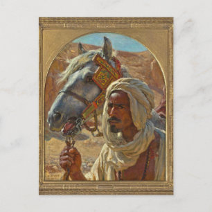 Arab and his Horse by Dinet Postcard