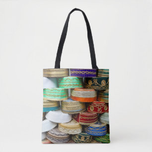 Arab Caps At Market Tote Bag